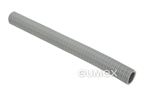 Chránička na káblové rozvody plastová NORPLAST PVC 131, 10/14mm, IP68, PVC s PVC špirálou, -20°C/+70°C, šedá